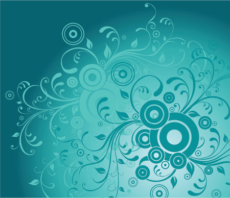 Abstrast flowersのイラスト素材