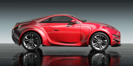 Sports car. Original car design.