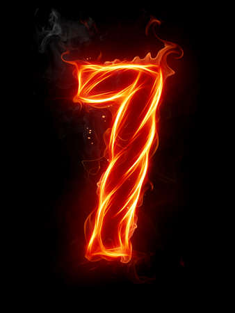 Fire numberの写真素材