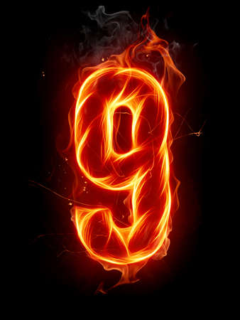 Fire numberの写真素材