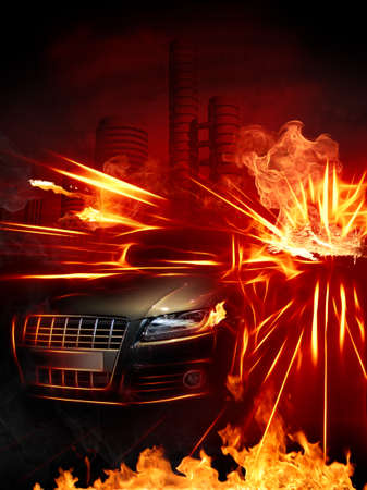 Burnoutの写真素材