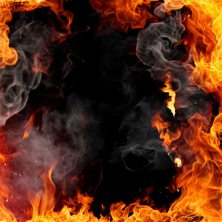Fire frameの写真素材