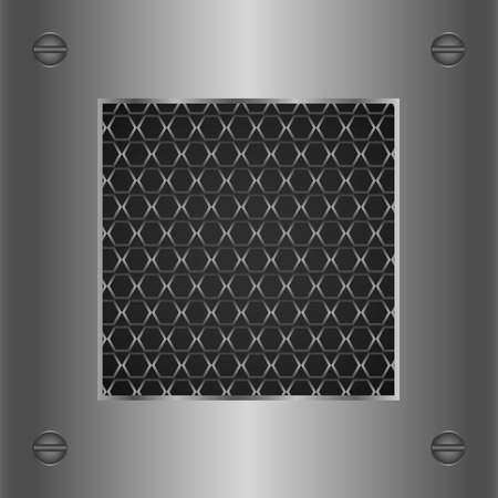 Abstract silver metallic background. Vector illustration.のイラスト素材