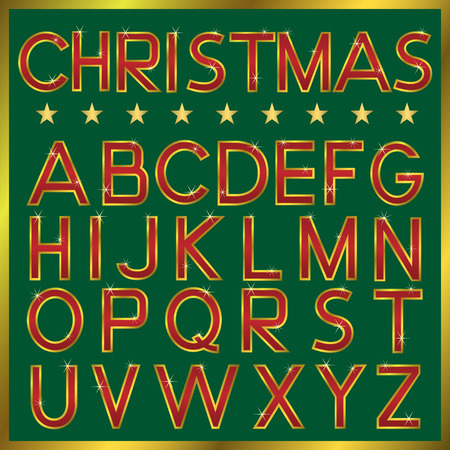 Christmas Fontのイラスト素材