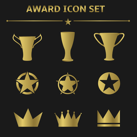 Award icon setのイラスト素材