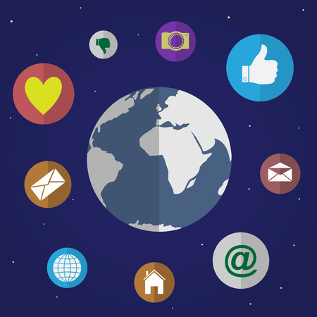 Social networkのイラスト素材