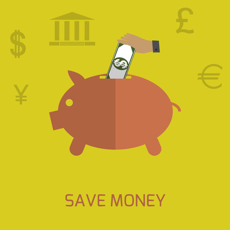 Save moneyのイラスト素材
