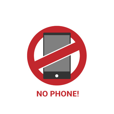 No phone signのイラスト素材