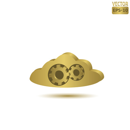 Golden cloudのイラスト素材