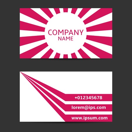 Modern Business Card with Sample Text and Company Logo. Vector illustration.のイラスト素材