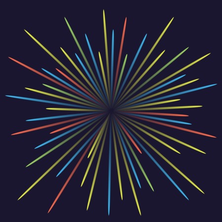 Abstract carnival multicolored firework explode Vector illustrationのイラスト素材