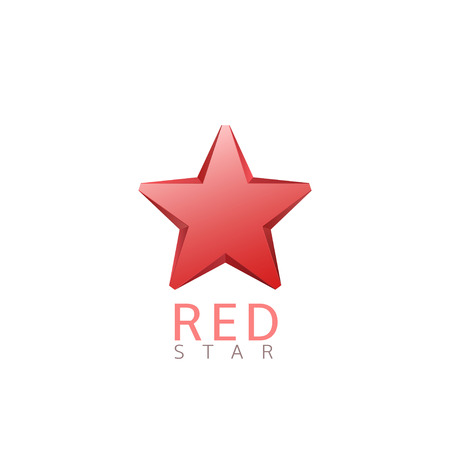 Red star logo. Christmas sign, communism emblemのイラスト素材