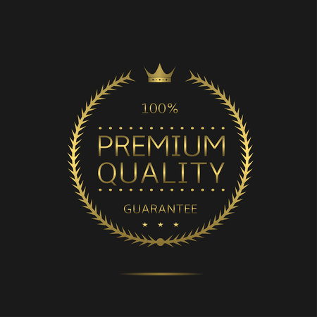 Premium quality labelのイラスト素材