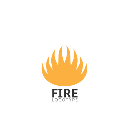 Fire logo signのイラスト素材
