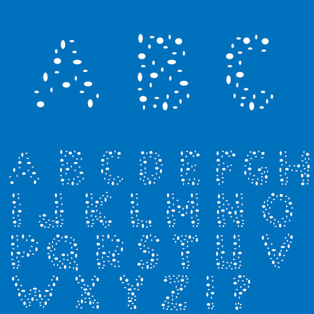 Creative English alphabetのイラスト素材