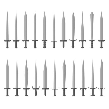 Silver Sword setのイラスト素材