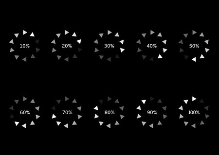 Loader progress iconsのイラスト素材