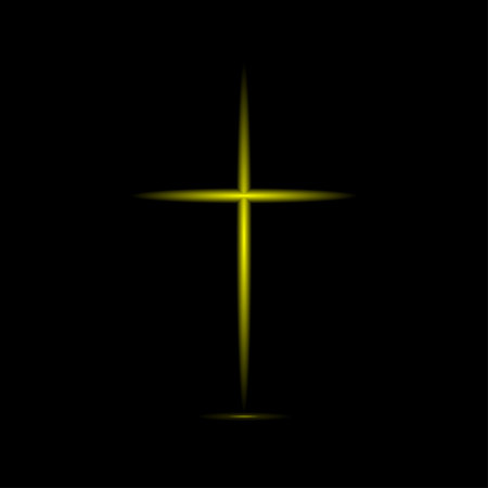 Abstract golden cross.のイラスト素材