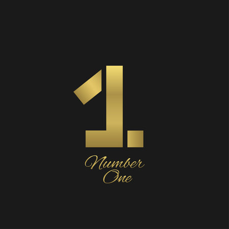 Number one signのイラスト素材