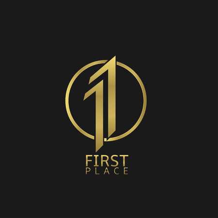 First place labelのイラスト素材