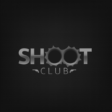 Shoot club emblemのイラスト素材