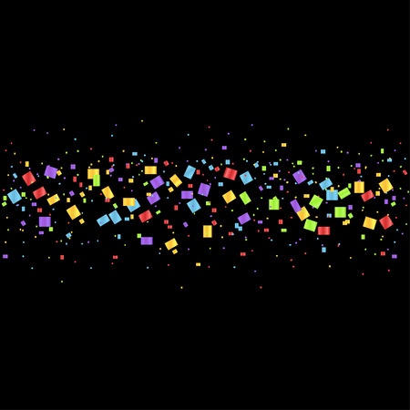Magical Colorful confetti ribbons festive background for party holiday postcard poster website carnival birthday parties. Vector illustrationのイラスト素材