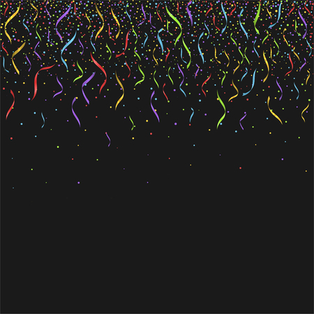 Abstract background with many falling tiny confetti pieces. Vector illustrationのイラスト素材