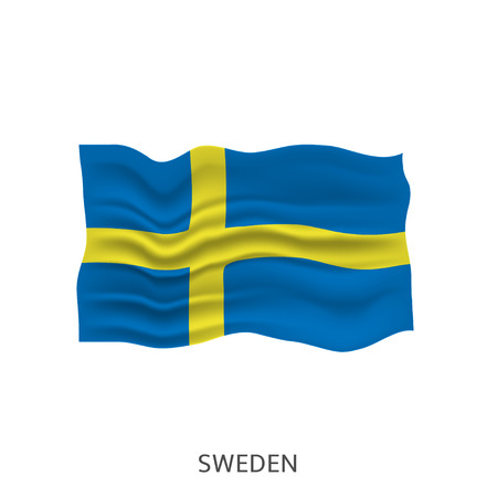 Flag of Swedenのイラスト素材
