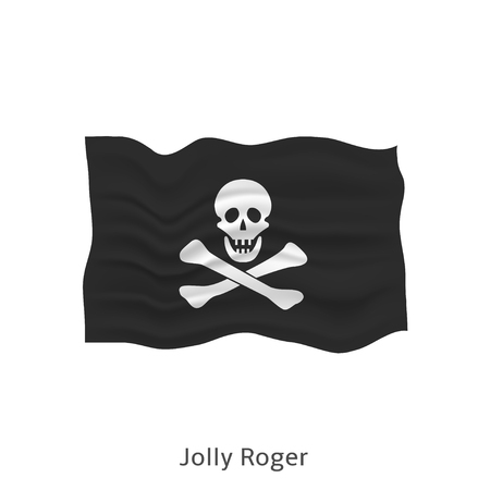 Jolly Roger flagのイラスト素材