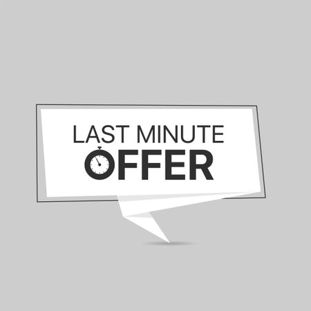 Last minute offerのイラスト素材