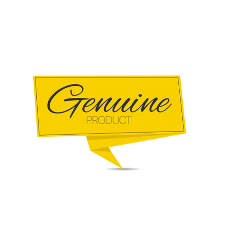 Genuine quality label templateのイラスト素材