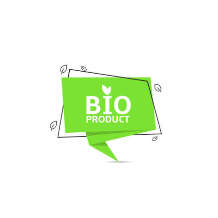 Bio product stickerのイラスト素材
