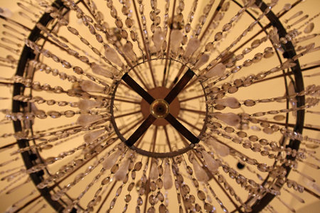 Chandelier in the churchの写真素材