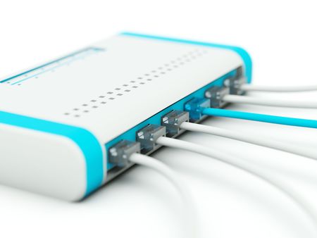 Splitter with cords. Blue and grey series