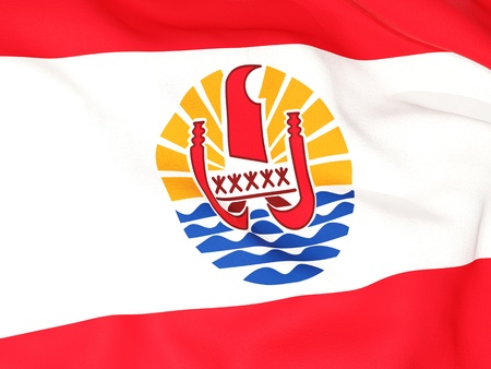 Flag of french polynesiaの写真素材