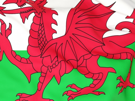 Flag of walesの写真素材