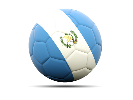 Football with flag of guatemala. 3D illustrationの写真素材
