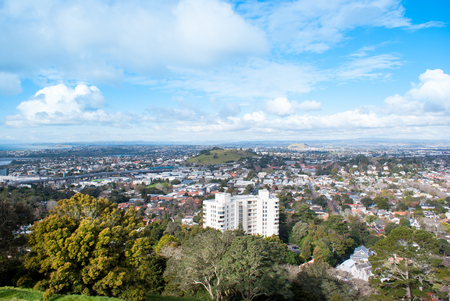 Auckland city view from top of the mountain.の写真素材