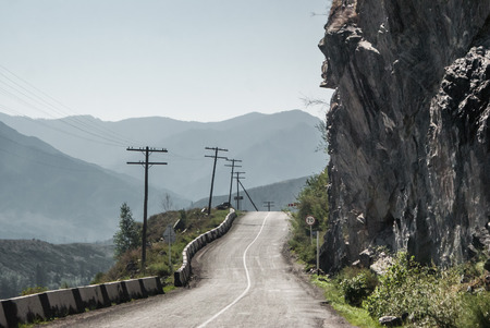 Alpine scenery at Altai Mountains, central Asia. Hiking in Russiaの写真素材