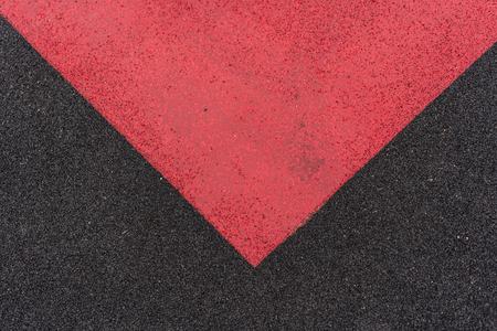 Red rubber tile floor background. Construction textureの写真素材