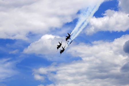 air show in Tight Formation