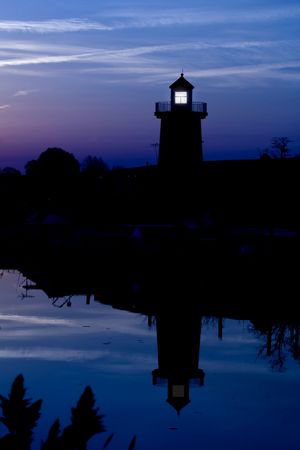  Light house in Brooklyn NY at Sunriseの写真素材
