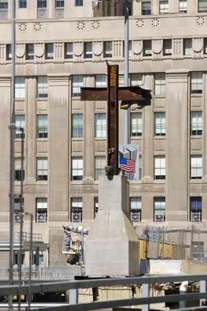 Memmorial 911 Cross at Ground Zeroのeditorial素材
