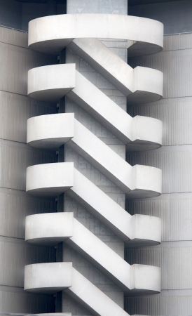 Decorated stairs of a business building in Downtownの写真素材