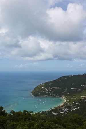 Tropical beach in the Caribbeanの写真素材