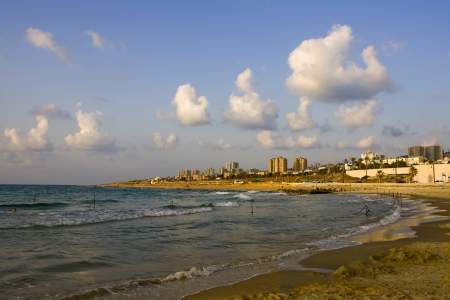 Beach of Haifaの写真素材