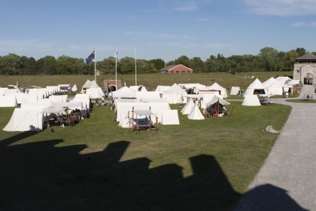 English Camp at Old Fort Niagaraのeditorial素材
