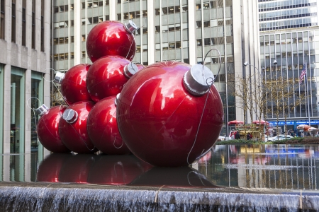 NEW YORK - DECEMBER 26: Christmas Decorations in Rockefeller Center on December 5, 2012 in New York City. のeditorial素材