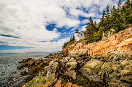 Bass Harbor Lighthouse, Acadia National Park, Maine.の写真素材