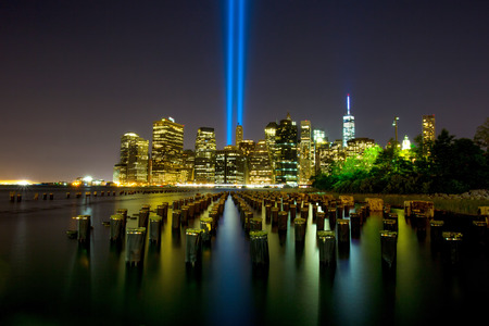 Tribute in Light. Downtown New York City